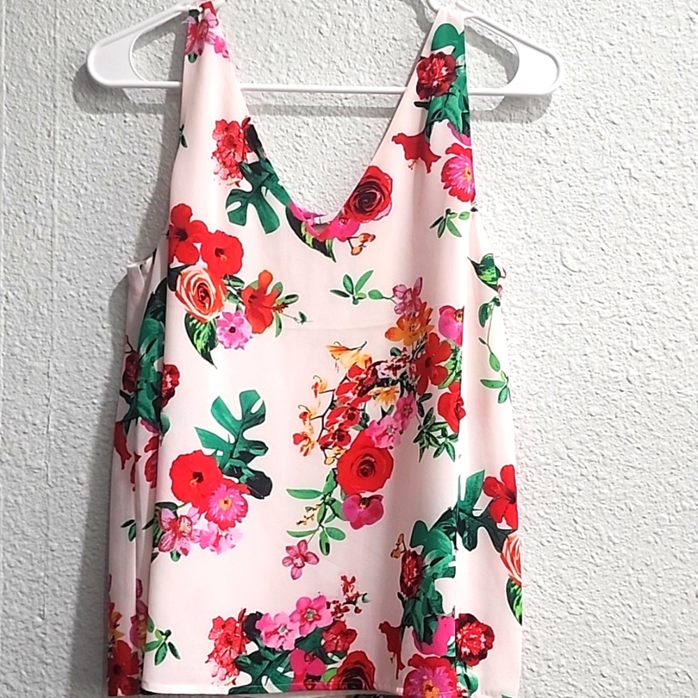 Express floral tank top
